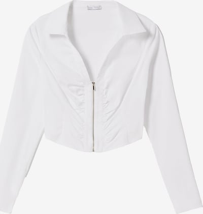 Bershka Skjorte i hvit, Produktvisning