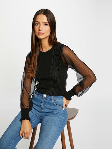 Morgan Blouse in Black: front