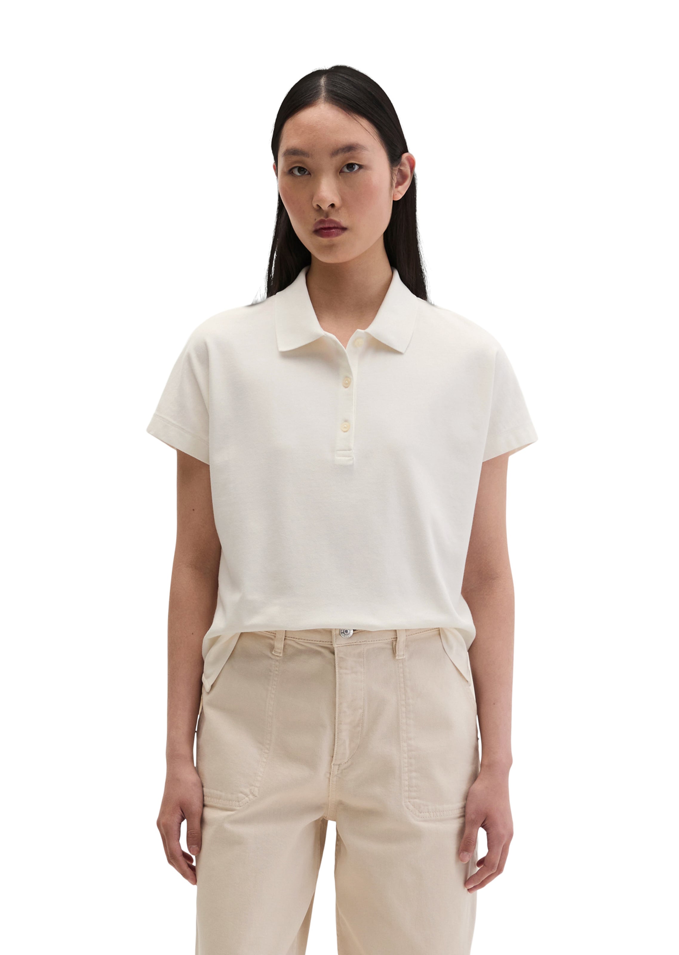 Marc O'Polo Shirt in Wit: voorkant