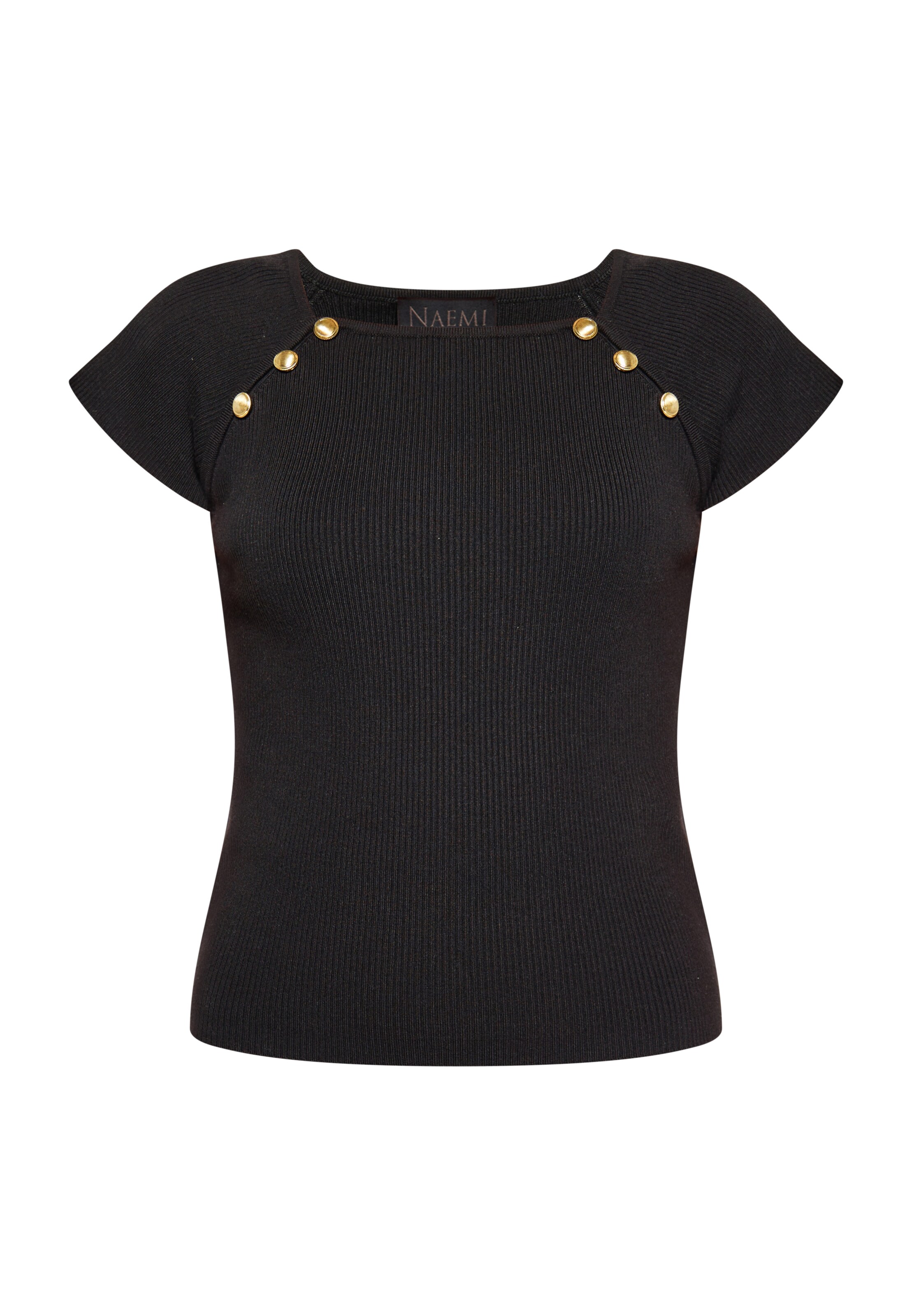 NAEMI - Camisa em preto: frente