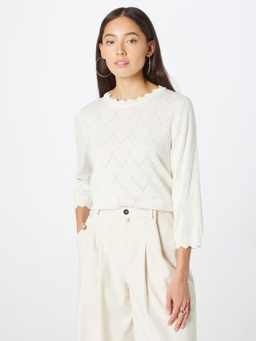 VILA Sweter w kolorze biały: przód