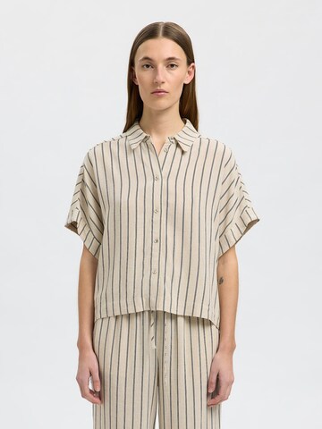 SELECTED FEMME Bluse 'SLFViva' i beige: forside