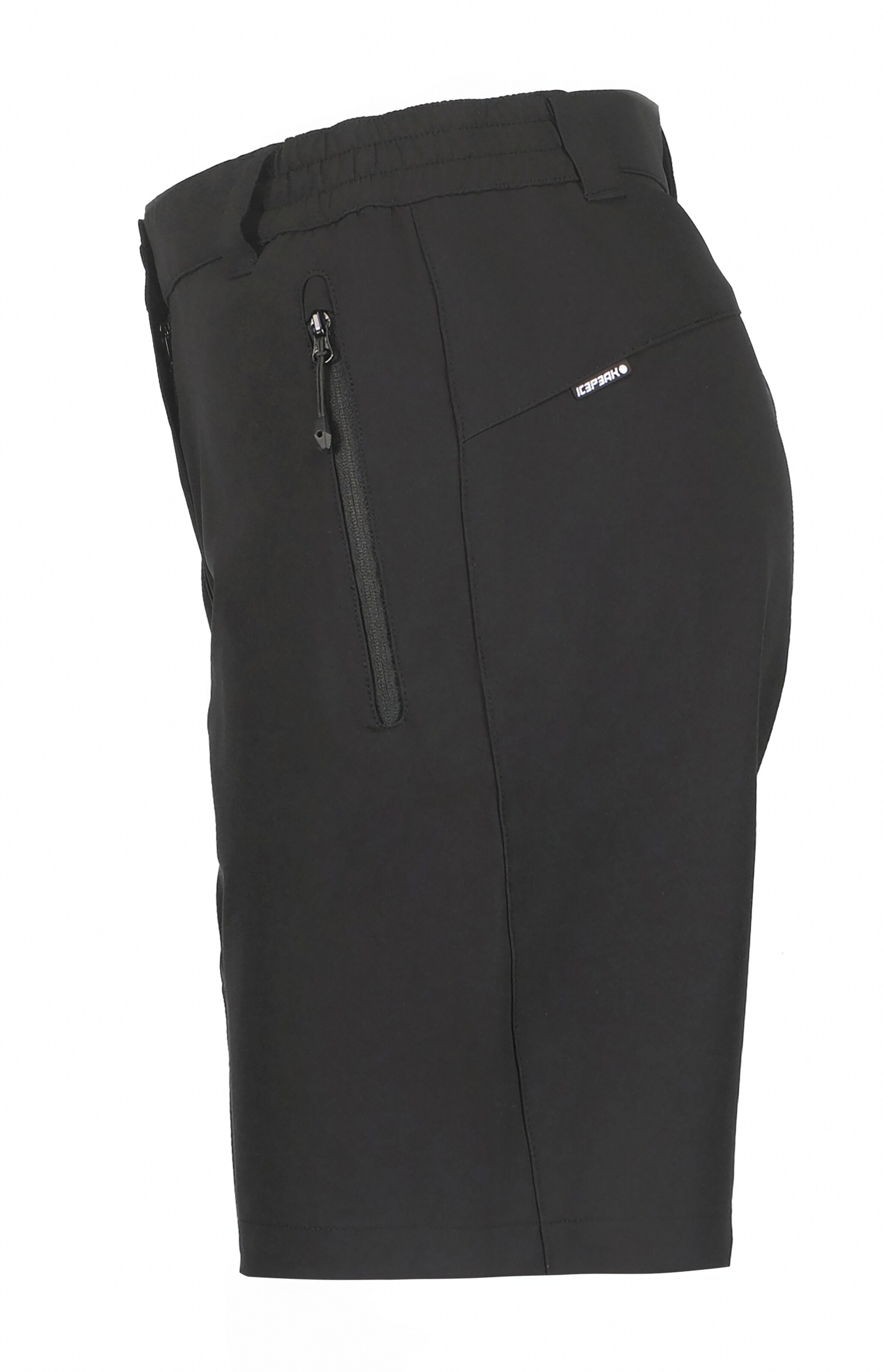 juoda ICEPEAK Standartinis Laisvalaikio kelnės 'Beaufort'