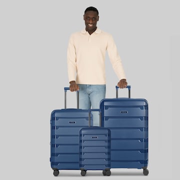 D&N Kofferset 'South Dakota' in Blauw