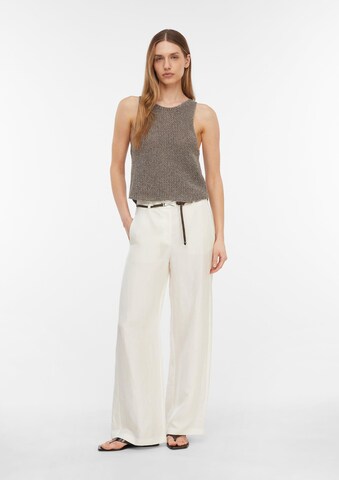 COMMA Wide Leg Hose in Weiß