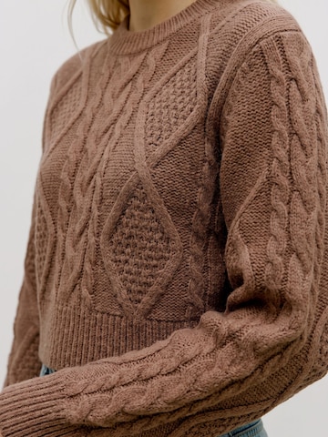 VERO MODA Trui 'CHER' in Bruin