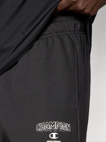 Champion Authentic Athletic Apparel Zwężany krój Spodnie 'Rib Cuff' w kolorze czarny