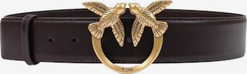 PINKO Riem 'ALTA LOVE BIRDS IN PELLE' in Bruin: voorkant