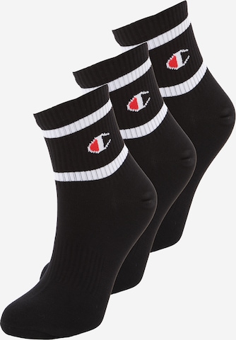 Chaussettes Champion Authentic Athletic Apparel en noir : devant