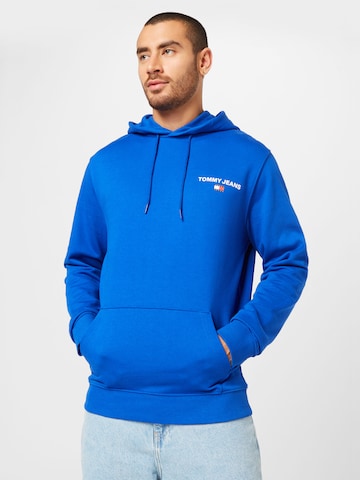 Sweat-shirt Tommy Jeans en bleu : devant