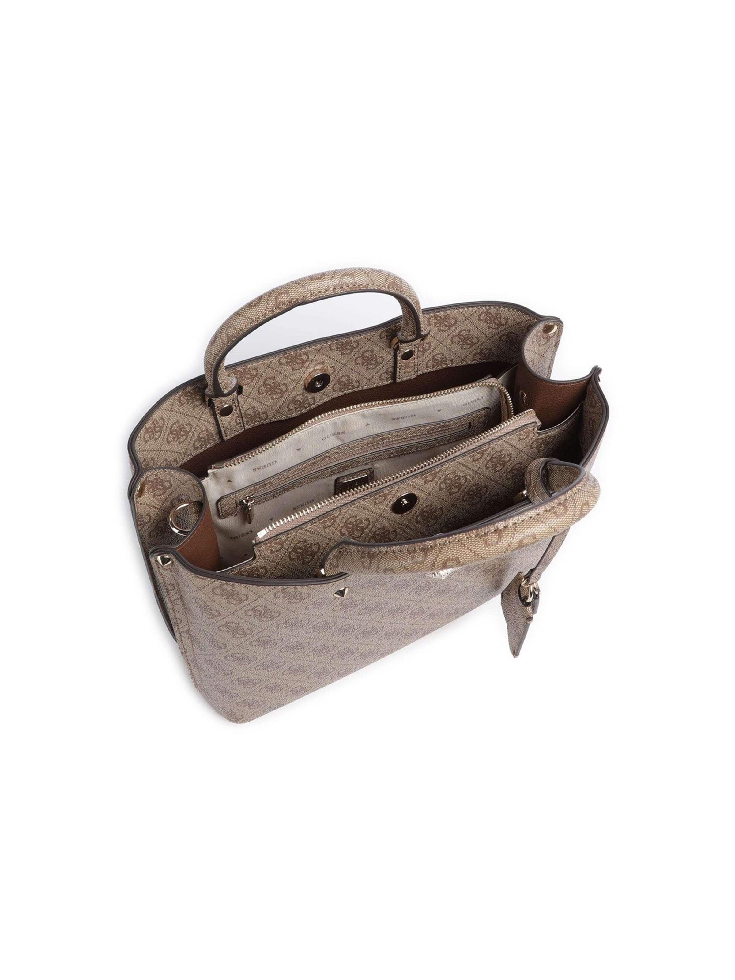GUESS Handtasche 'Meridian'‌‌‌‌‌ in Braun