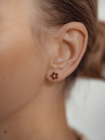 Hey Happiness - Pendientes 'Forget-Me-Not' en oro