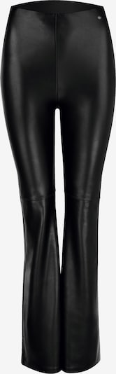 Nur Die Vegane Flared Leggings in Leder-Optik ' NUR DIE x KILIAN KERNER ' in XS-S in schwarz, Produktansicht