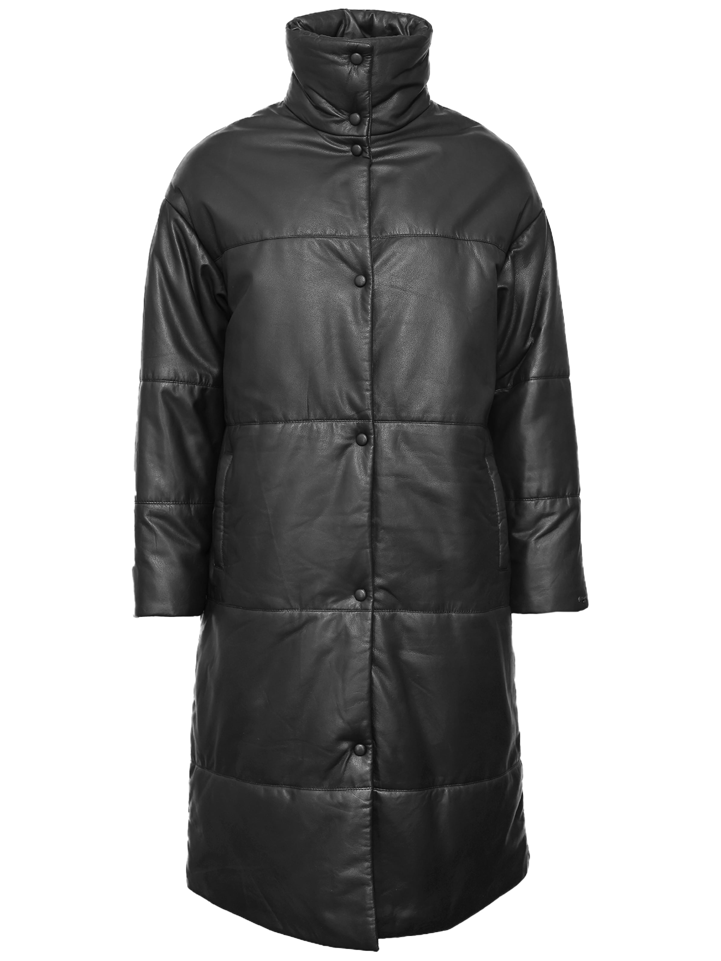 Maze Wintermantel in Zwart: voorkant