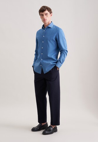 SEIDENSTICKER Slim fit Overhemd in Blauw