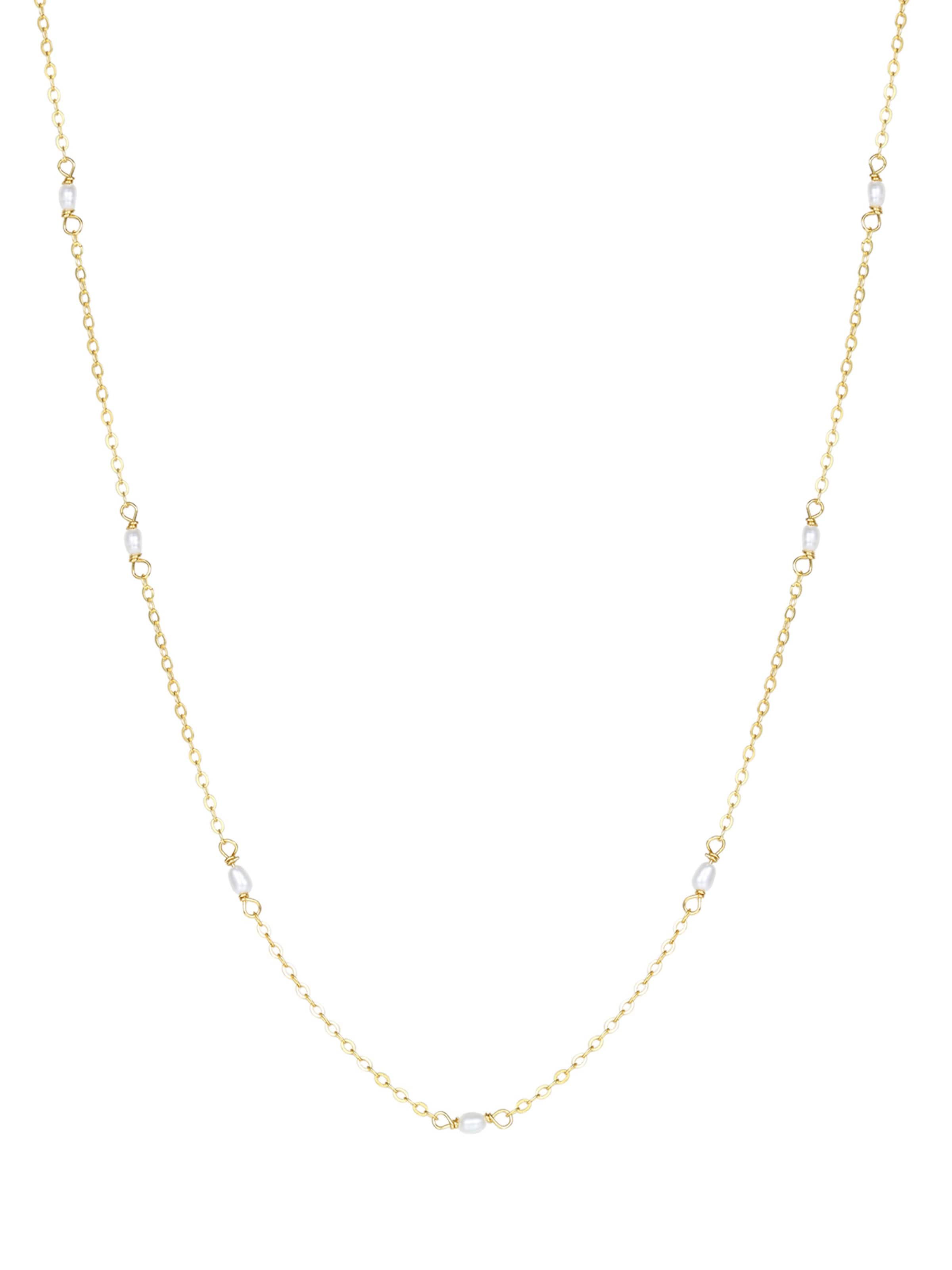 Hey Happiness Ketting 'Grace Pearl' in Goud