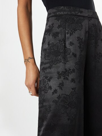 Nasty Gal Wide leg Bandplooibroek in Zwart