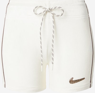 Kelnės iš Nike Sportswear, spalva – smėlio spalva / ruda / balta, Prekių apžvalga