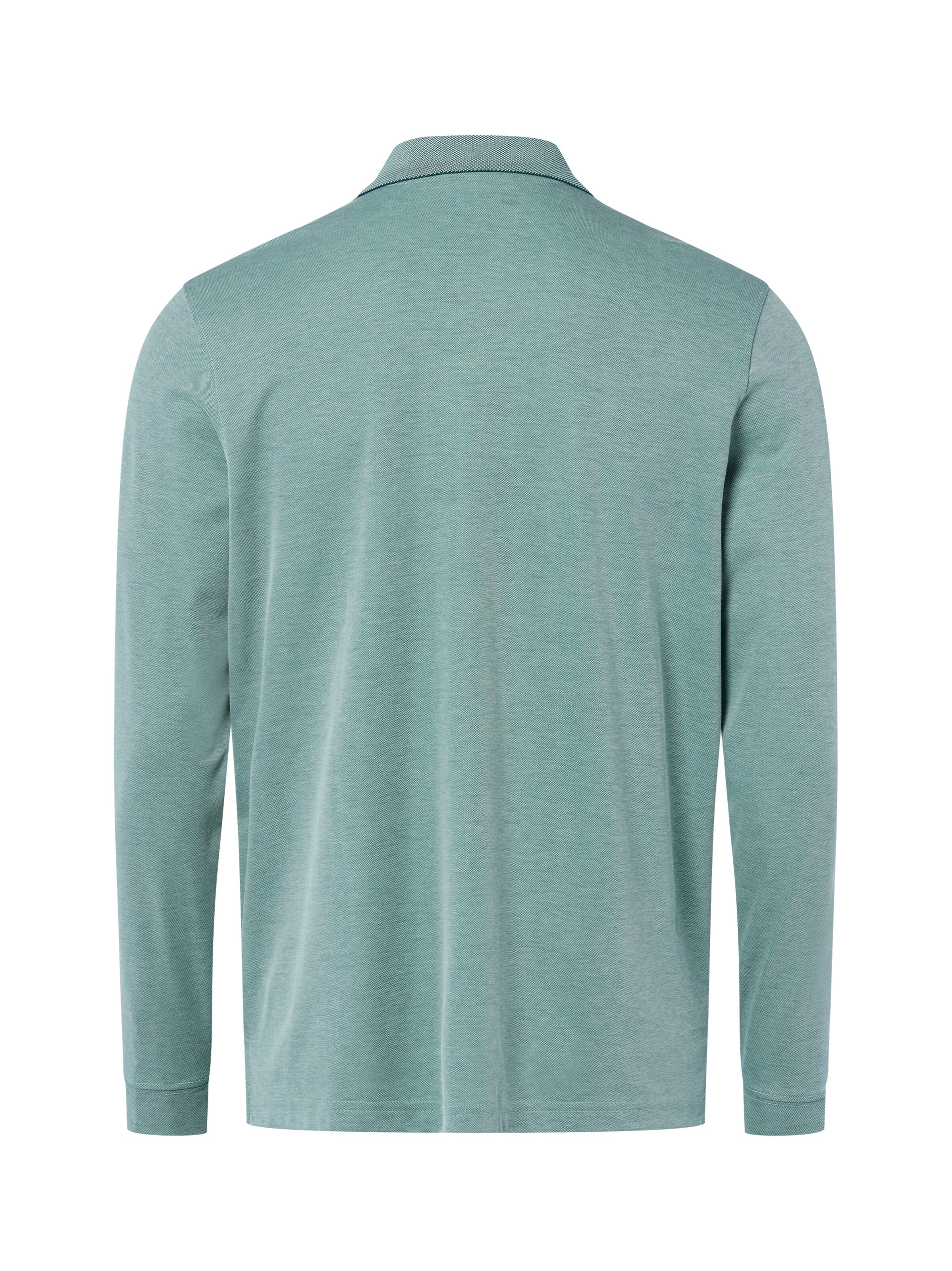 Ragman Langarm-Poloshirt in Grün