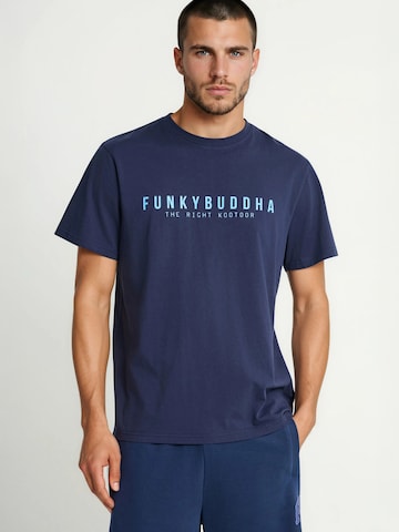 Funky Buddha Μπλουζάκι σε μπλε: μπροστά
