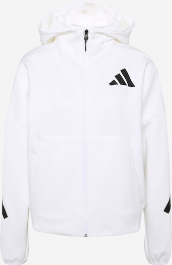 ADIDAS SPORTSWEAR Urheilullinen collegetakki 'Z.N.E.' värissä musta / valkoinen, Tuotenäkymä