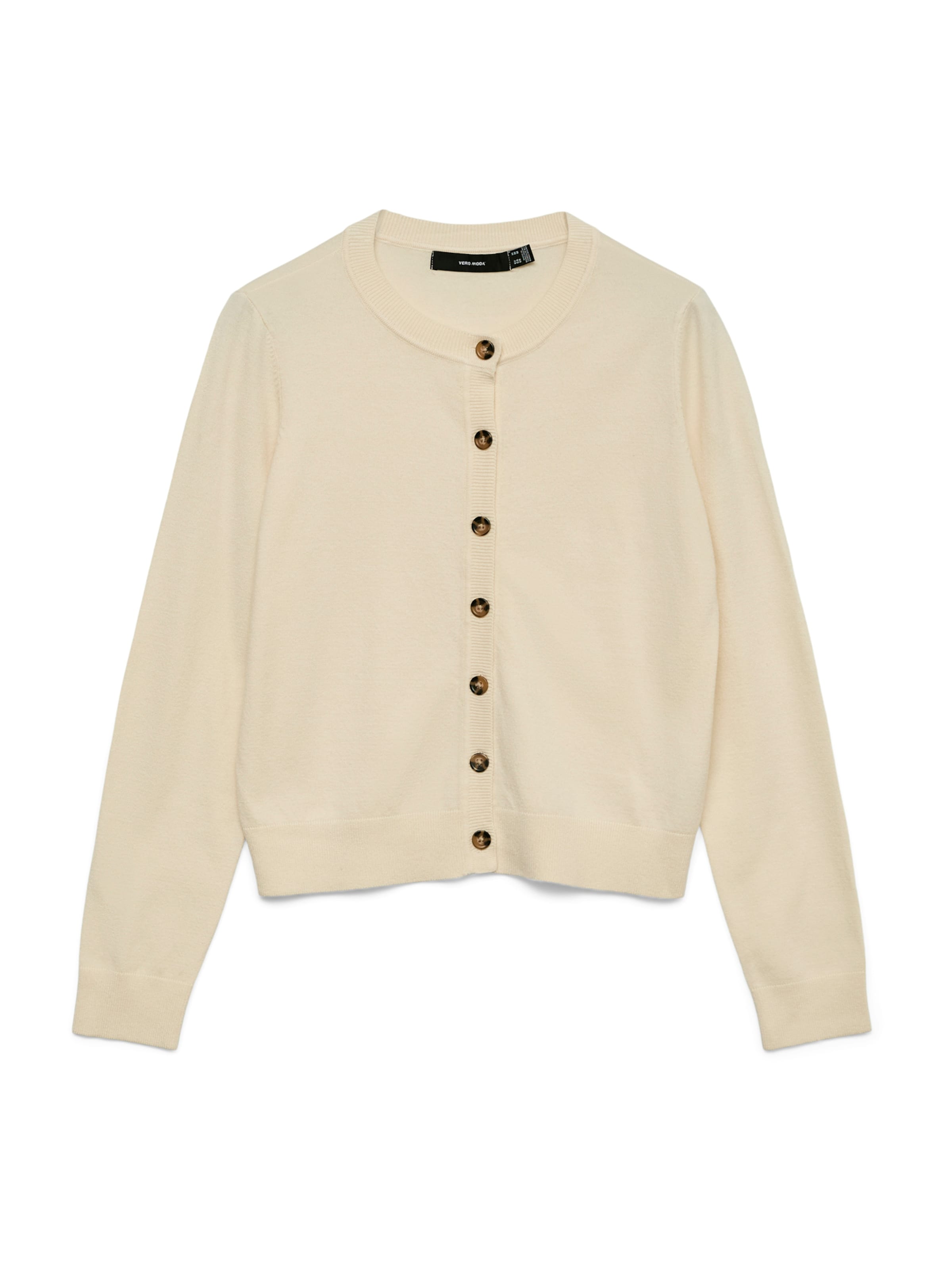 VERO MODA Gebreid vest 'VMSaba' in Beige: voorkant