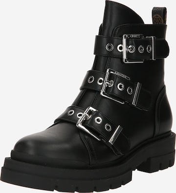 Botine 'OBIA' de la GUESS pe negru: față