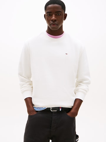 Tommy Jeans Sweatshirt in White: front