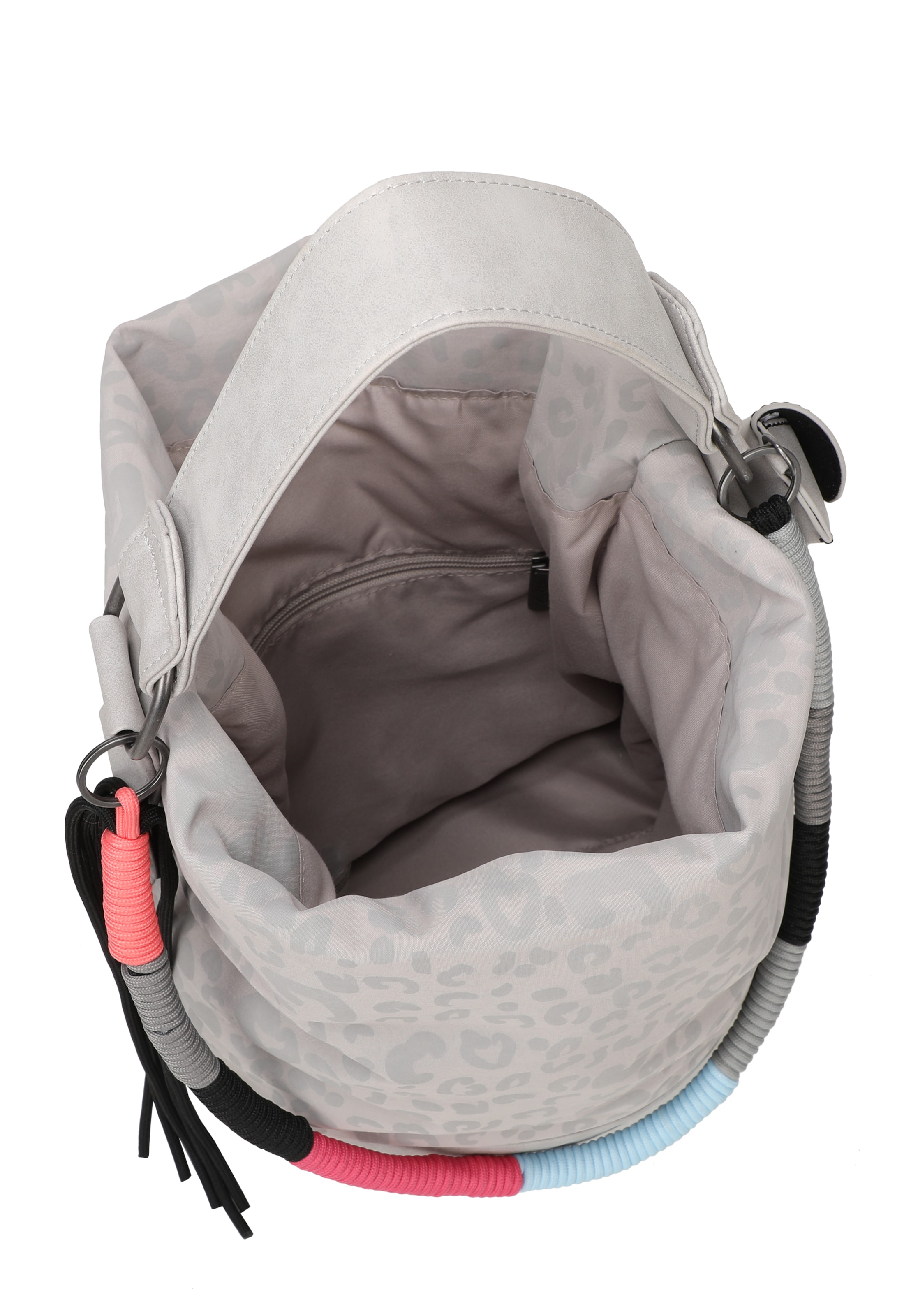 Fritzi aus Preußen Shoulder bag 'Olga Limited Leo Rainbow' in Beige