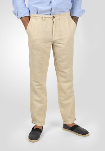 !Solid Regular Leinenhose 'Loran' in Beige: Vorderseite