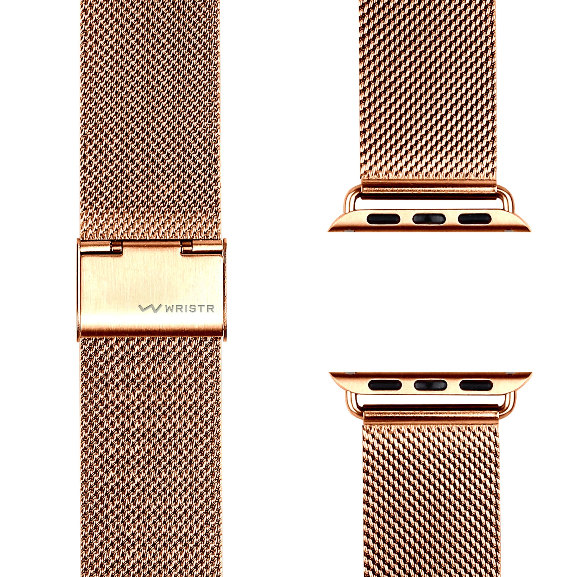 WRISTR Digital Watch 'Milanese' in Pink: front