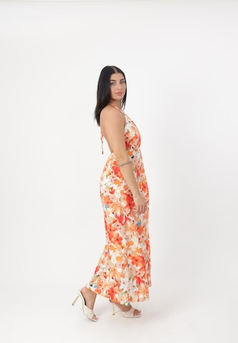 Elara Kjole i orange