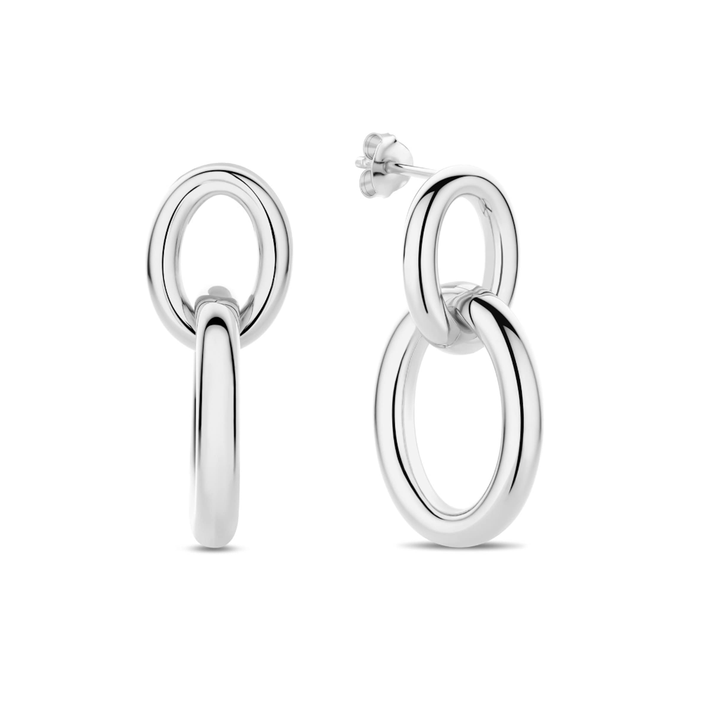 Parte di Me Earrings in Silver: front