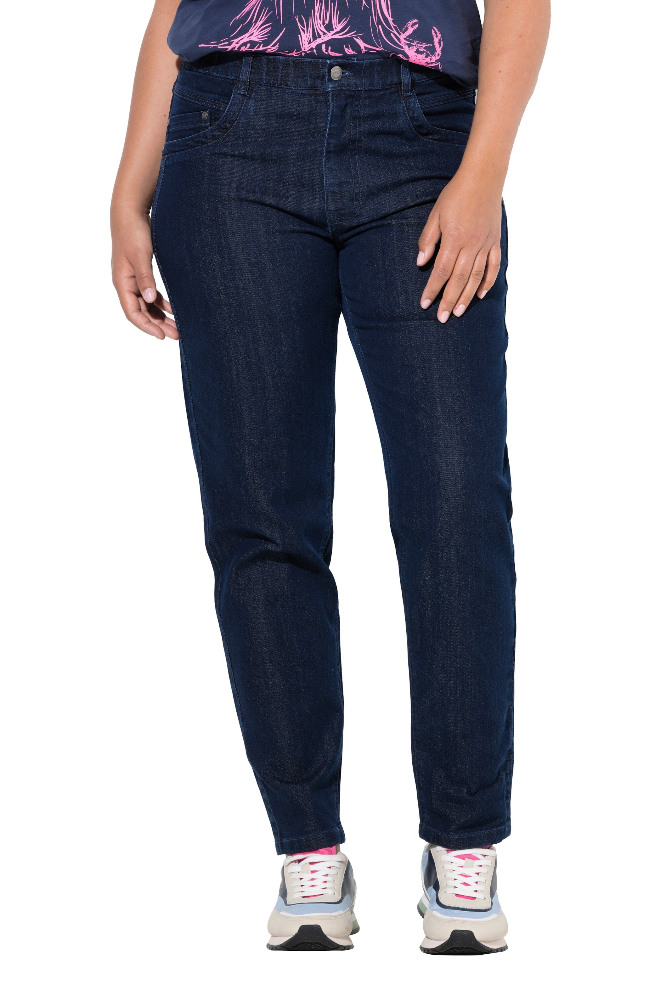 LAURASØN Tapered Jeans in Blauw: voorkant