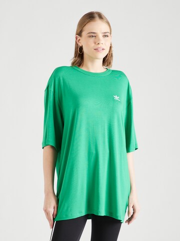 ADIDAS ORIGINALS - Camiseta talla grande 'Trefoil' en verde: frente