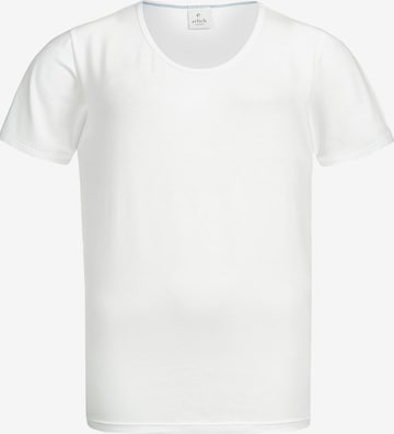 Erlich Textil Shirt 'Jonas' in Wit: voorkant