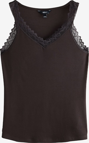 Next - Camiseta térmica en marrón: frente