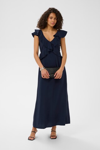 Robe de soirée 'KARosie' Kaffe en bleu : devant