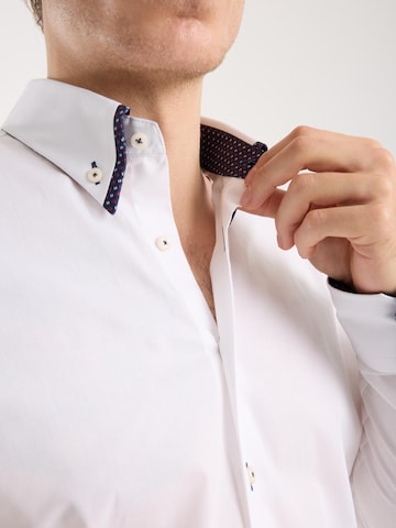 Slim fit Camicia business di 7Camicie in bianco