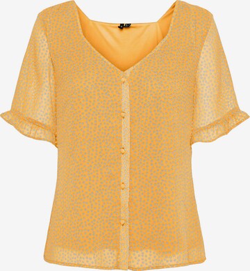 VERO MODA - Blusa 'Caro' em amarelo: frente