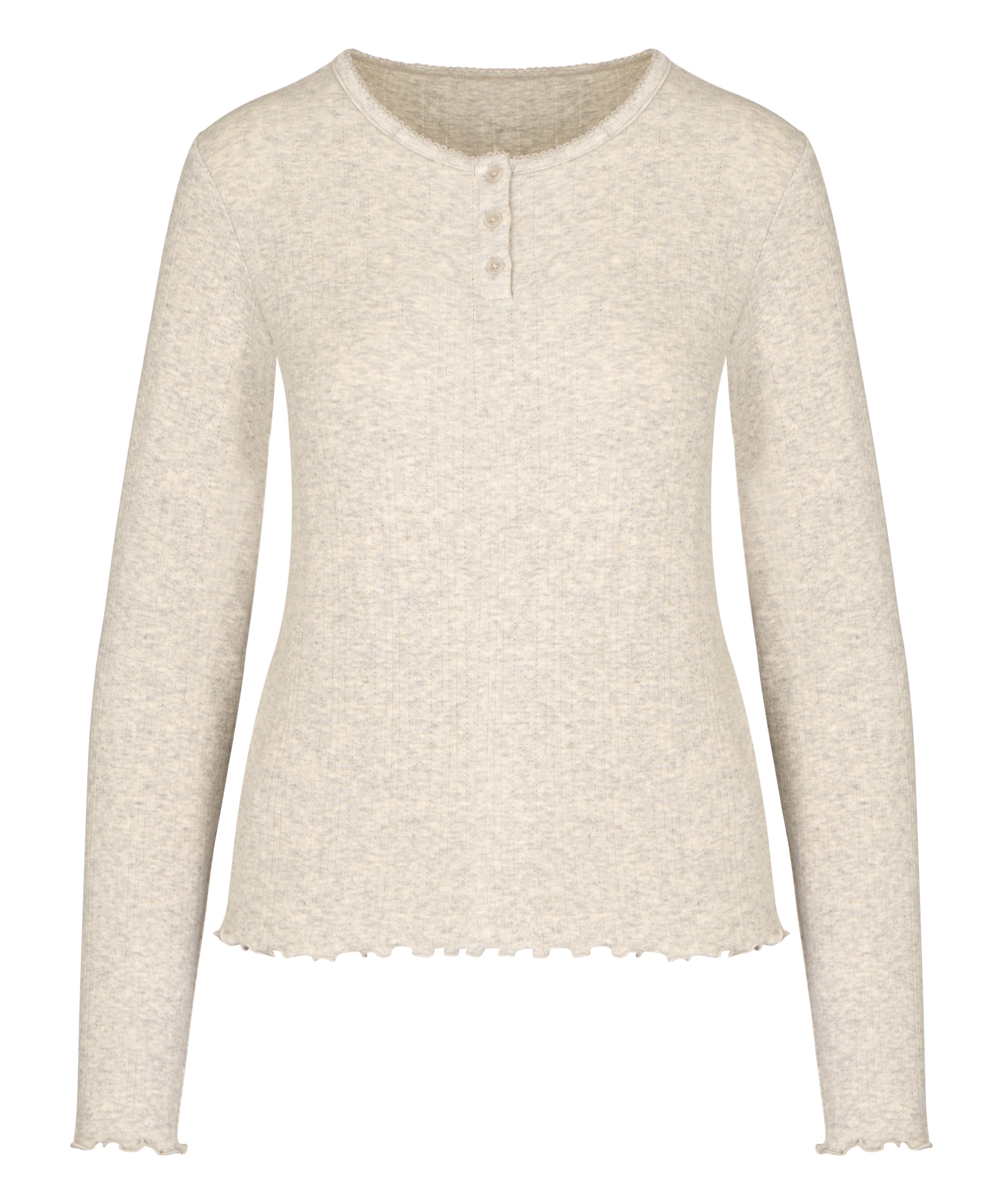 Hunkemöller Slaapshirt in Grijs: voorkant