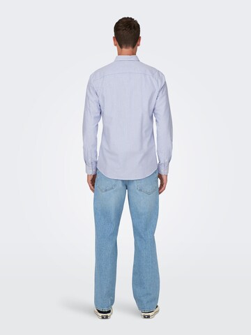 Only & Sons Regular fit Overhemd 'Alvaro' in Blauw