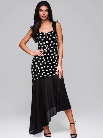 Robe de soirée Ombre en noir : devant