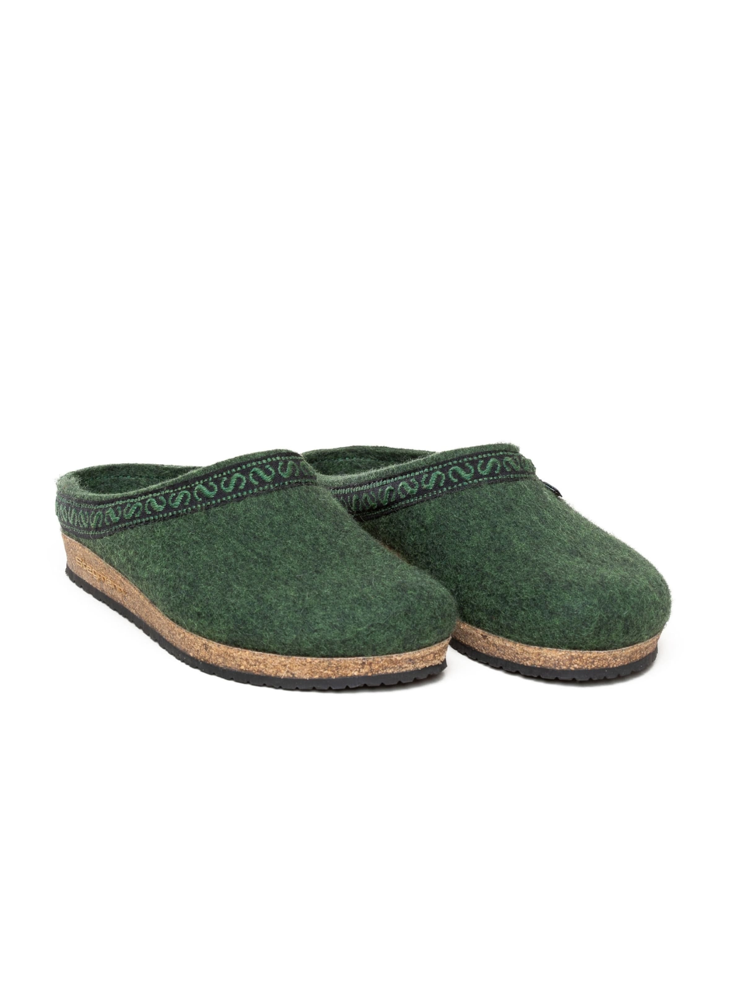 Stegmann Clogs 'Filzclogs Stegmann 108' in Green