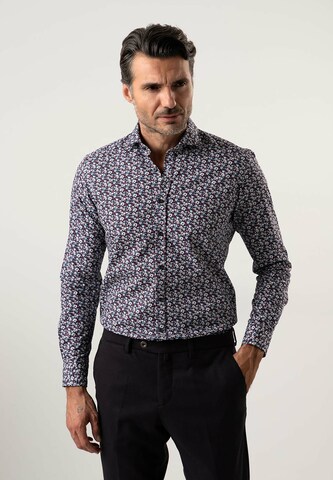 Black Label Shirt Regular fit Business Shirt 'PRINT' in Mixed colors: front