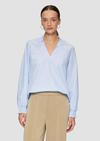 s.Oliver Blouse in Blauw: voorkant