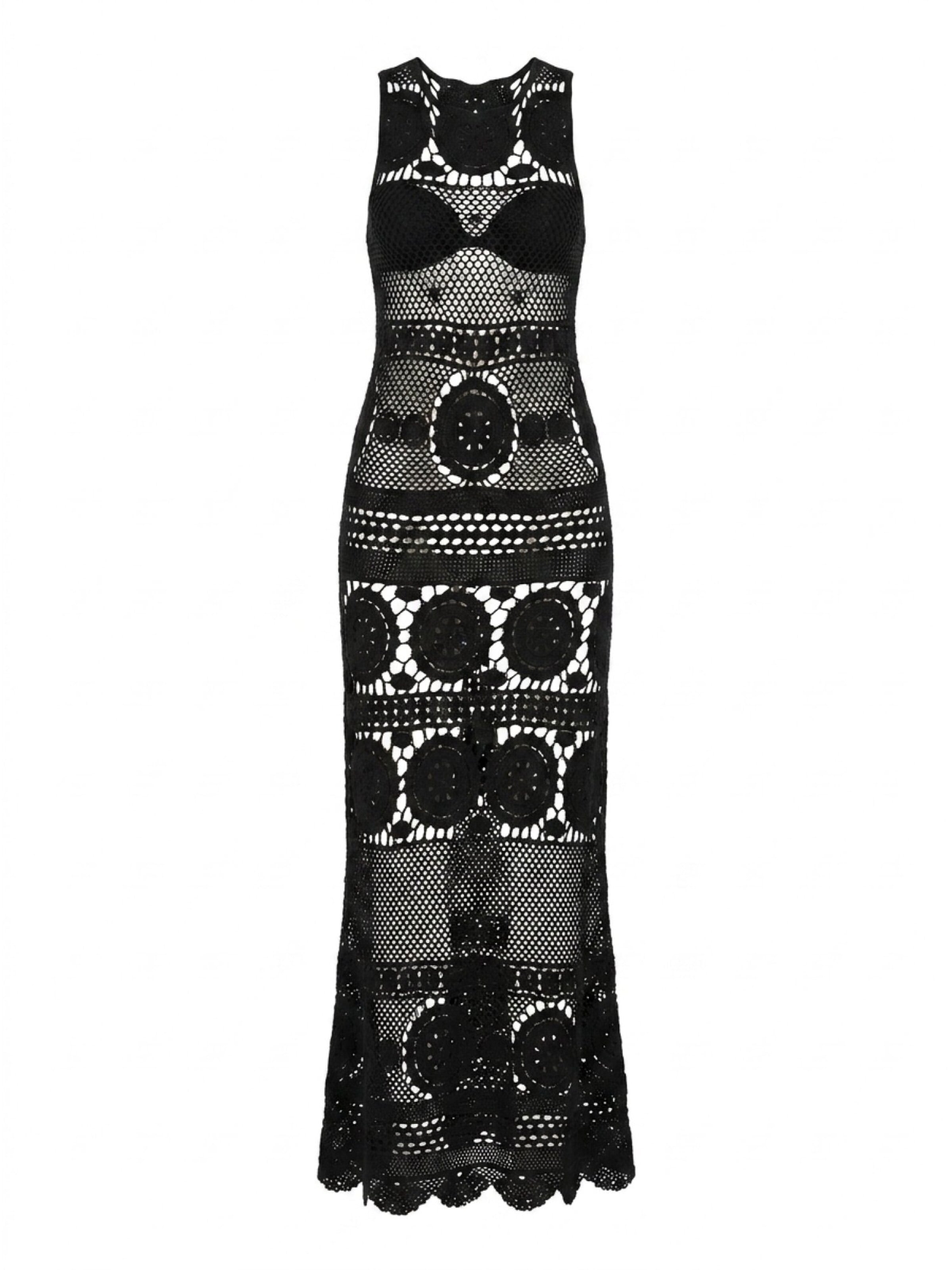 Abito 'Robe Longue Angel' in 36-38 Miss June di colore nero, Visualizzazione prodotti