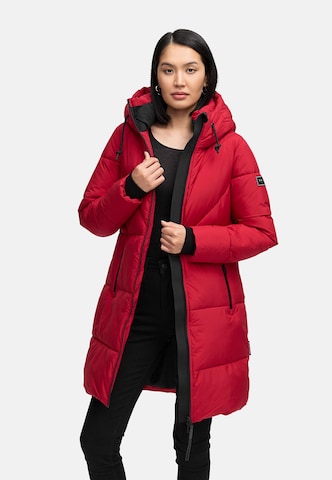 NAVAHOO Winter Coat 'Kältekuschel XIV' in Red: front