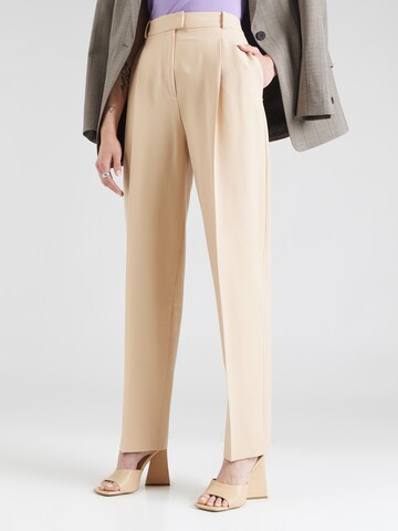 regular Pantaloni con pieghe 'Hasabu' di HUGO in beige