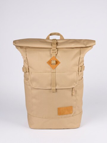 JANSPORT Rugzak 'Hatchet Rolltop Travertine -- Beige Unisex Backpack' in Beige: voorkant